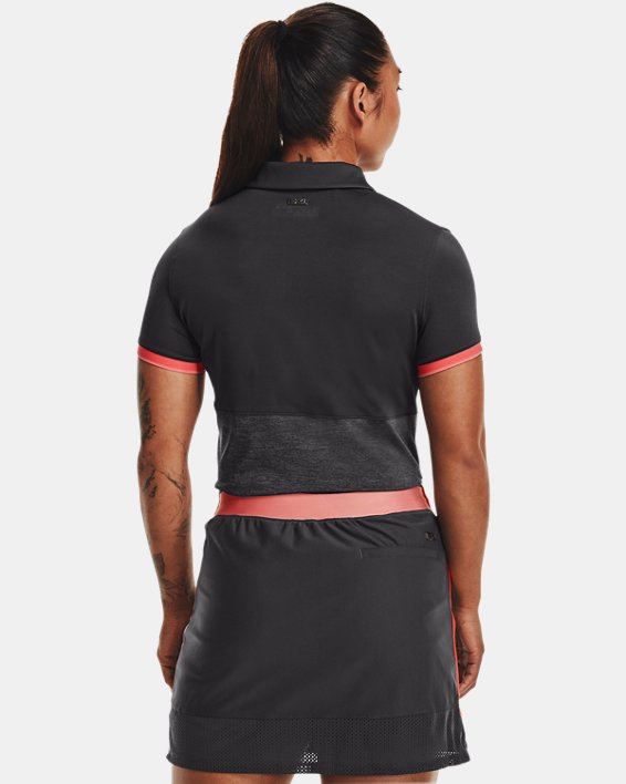 Women's UA Zinger Point Short Sleeve Polo, Gray, pdpMainDesktop image number 1